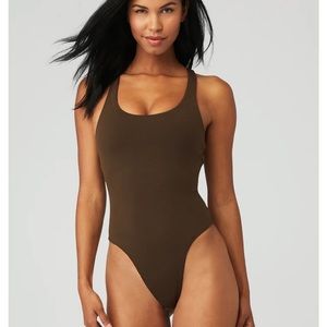 Sleek Back Bodysuit Espresso M